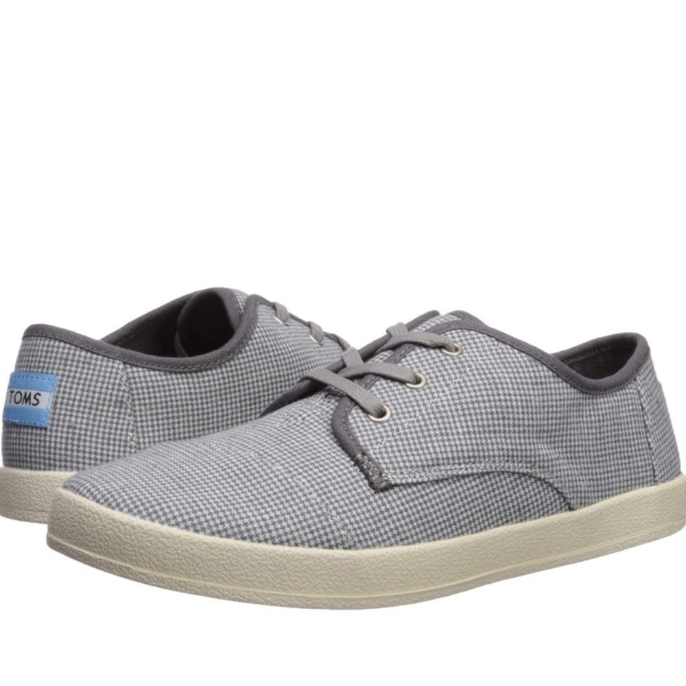 TOMS | Passeo Drizzle Grey Check Sneaker Size 6